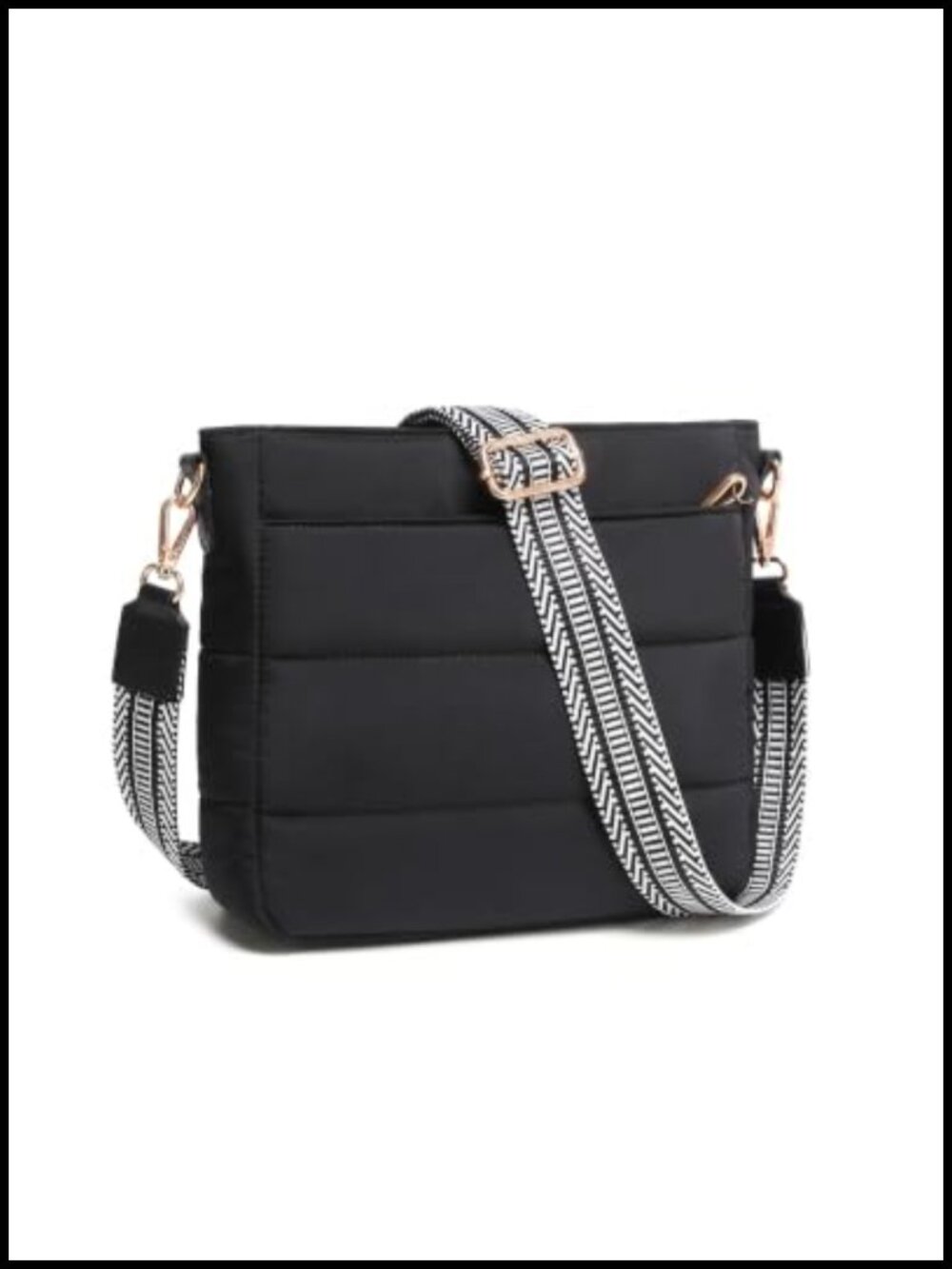 Small Anti Theft Crossbody Bag RFID Blocking Puffer Quilted Purse Women